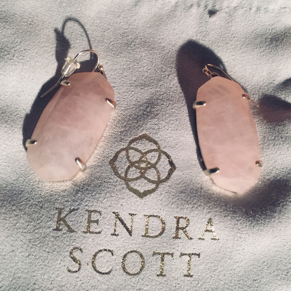 Kendra Scott Rose Quartz Earrings